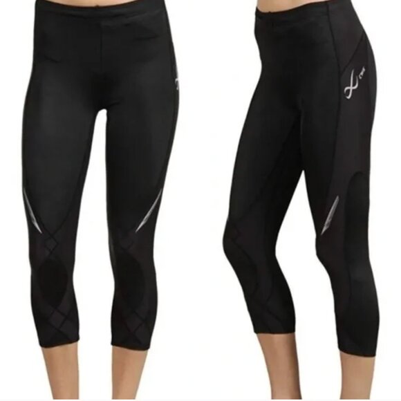 CW-X Women's Stabilyx Joint Support 3/4 Capri Compression Tight Pants - Picture 1 of 3